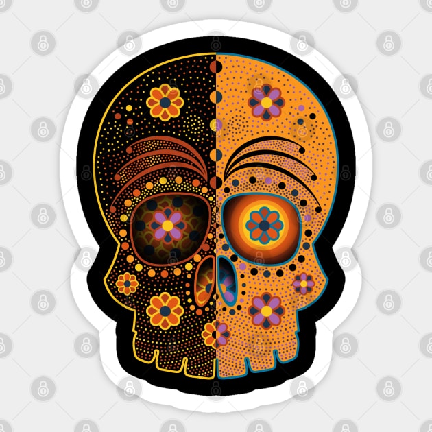 Calavera - DS Sticker by SquareDog